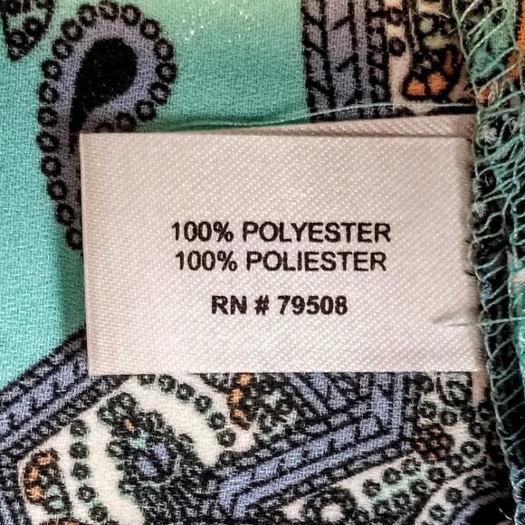 Violet & Claire Turquoise Print Sleeveless Top - Picture 4 of 5